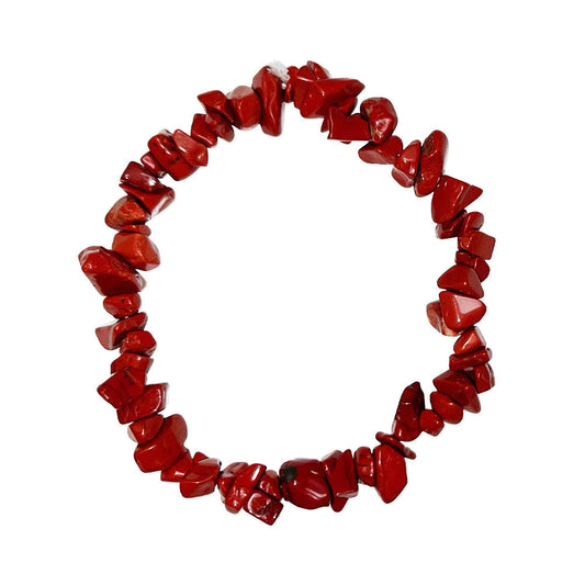 Bracciale in Diaspro Rosso – Barocco 19 cm