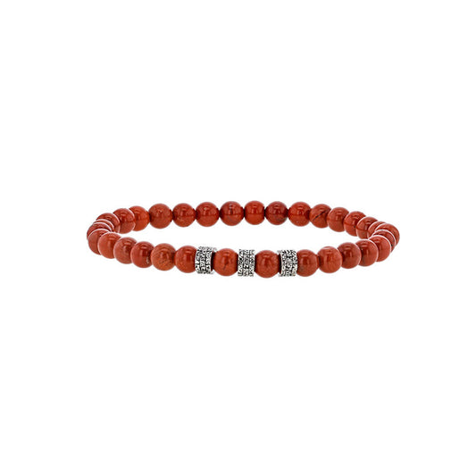 Bracciale Diaspro Rosso “Per Lui” – Rif. F01-622