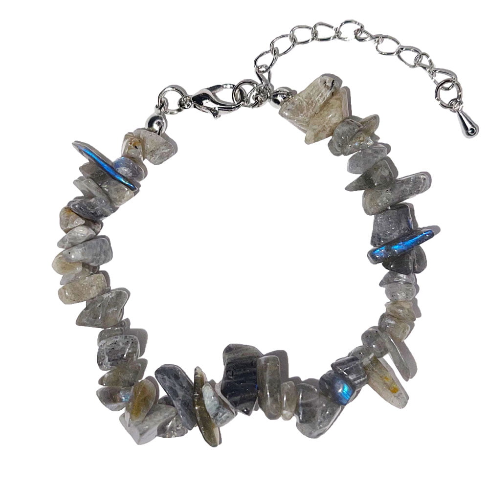 Bracciale in Labradorite – Barocco con chiusura – da 19 a 23 cm