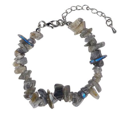 Bracciale in Labradorite – Barocco con chiusura – da 19 a 23 cm