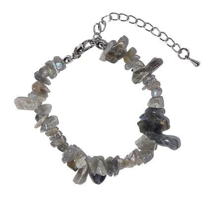 Bracciale in Labradorite – Barocco con chiusura – da 19 a 23 cm