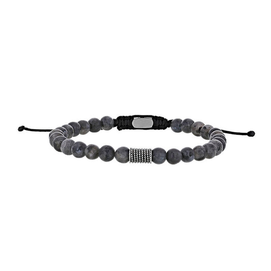 Bracciale in Labradorite “Per Lui” Cordoncino regolabile – Ref. F01-594