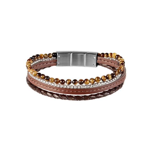 Bracciale Occhio di Tigre “Per Lui” – Rif. F01-614