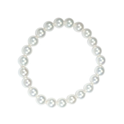 Bracciale con Perle Bianche di Maiorca – perle sferiche da 8 mm