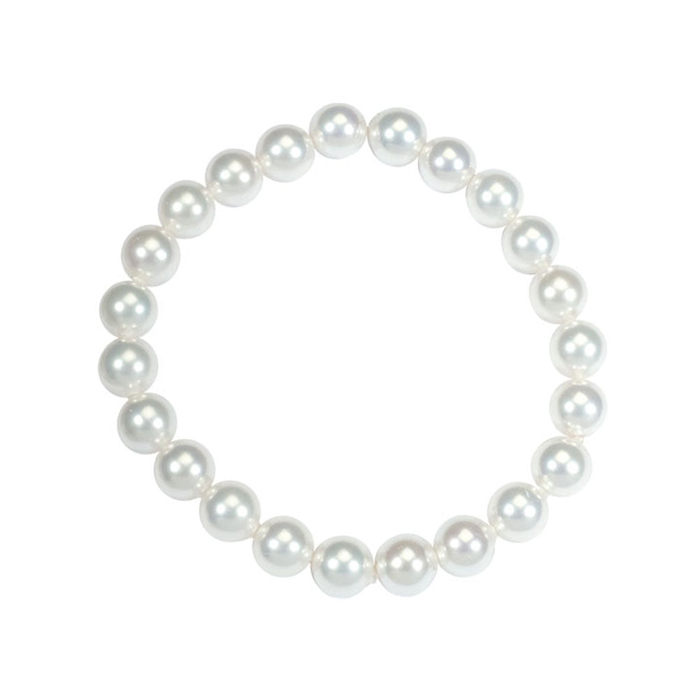 Bracciale con Perle Bianche di Maiorca – perle sferiche da 8 mm