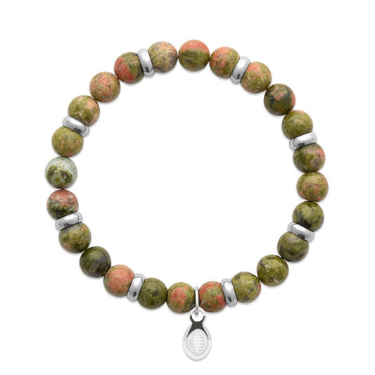 Bracciale e Anelli Unakite “Per Lui”