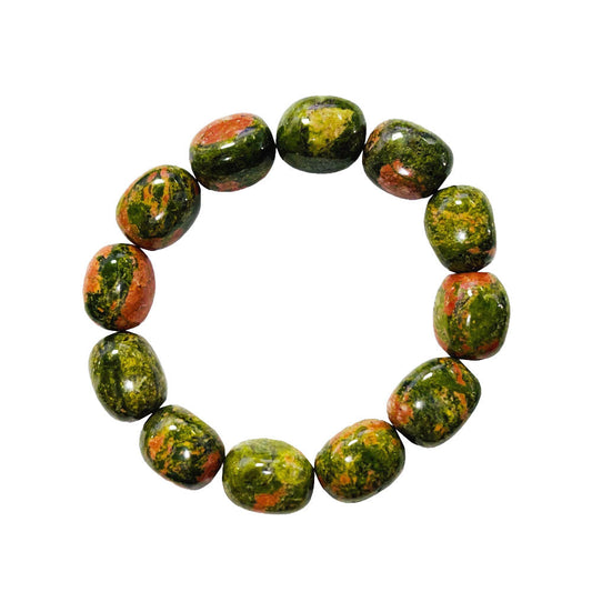 Bracciale Unakite – Pietre Pepite