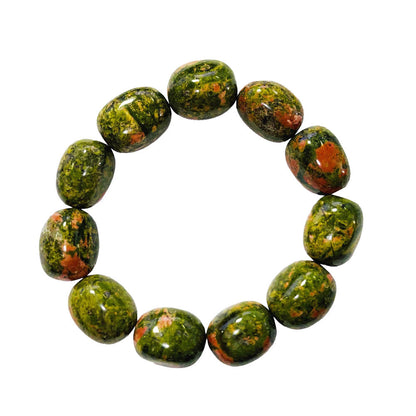 Bracciale Unakite – Pietre Pepite