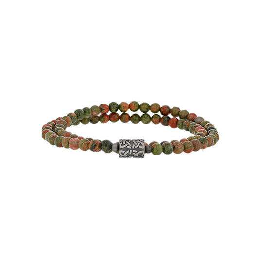 Bracciale Unakite “Per Lui” – Rif. F01-628