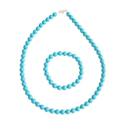 Set di Howlite blu – Pietre con perline da 6 mm