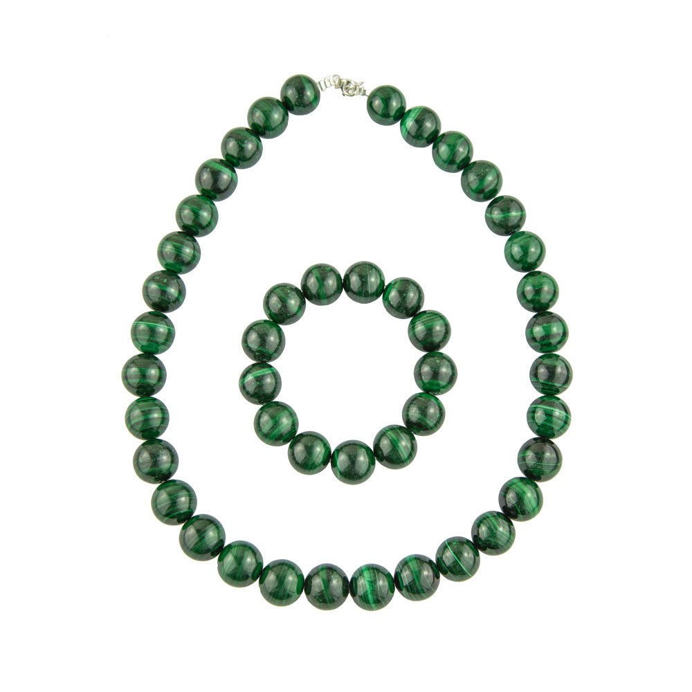 Set di Malachite – Pietre con perline da 6 mm