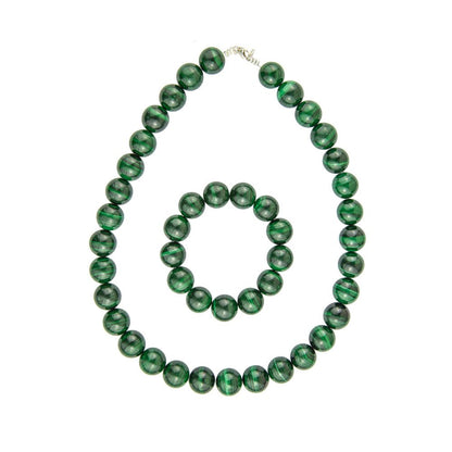 Set di Malachite – Pietre con perline da 6 mm