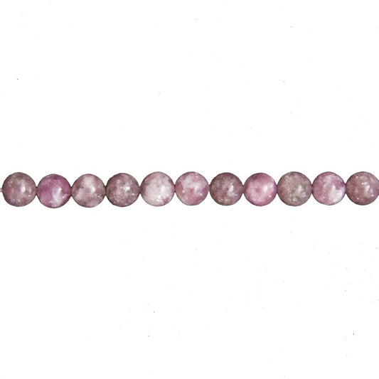 Filo di rubellite – Pietre sferiche da 6 mm