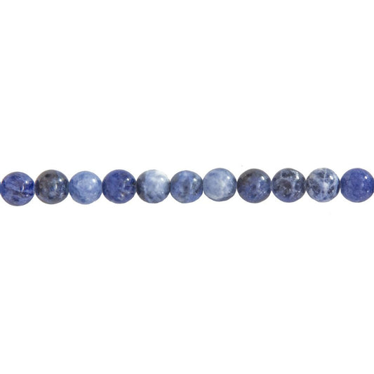 Filo di Sodalite – Pietre sferiche da 6 mm