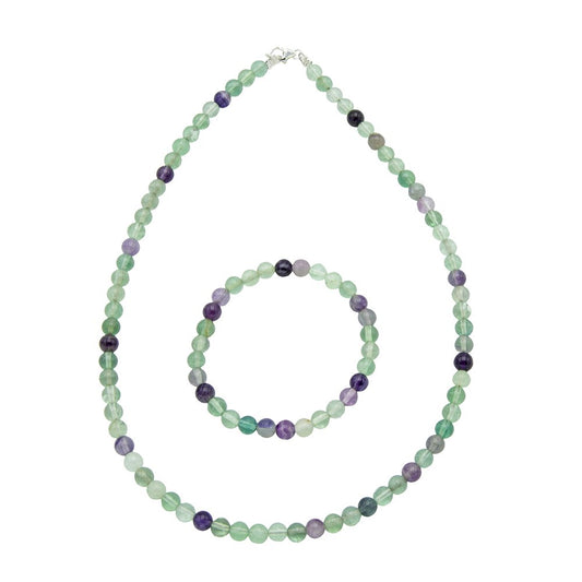 Set di Fluorite multicolore – Pietre con perline da 6 mm