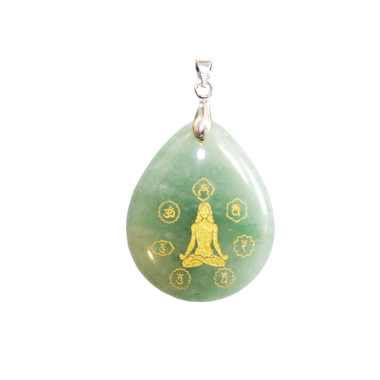 Ciondolo Avventurina Verde – Yoga 7 chakra