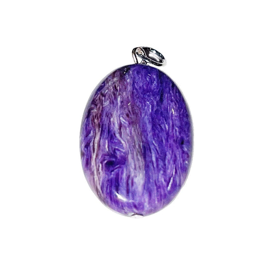 Ciondolo Charoite – Pietra piatta