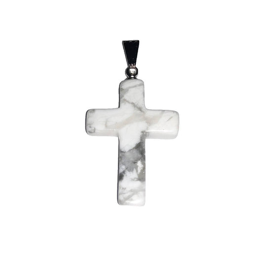 Ciondolo Howlite – Croce