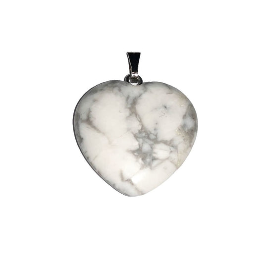 Ciondolo Howlite – Piccolo Cuore