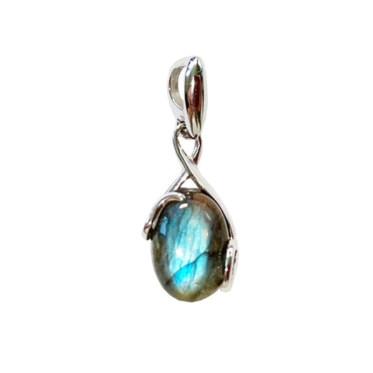 Ciondolo Labradorite “Océane” – Ovale – Argento 925