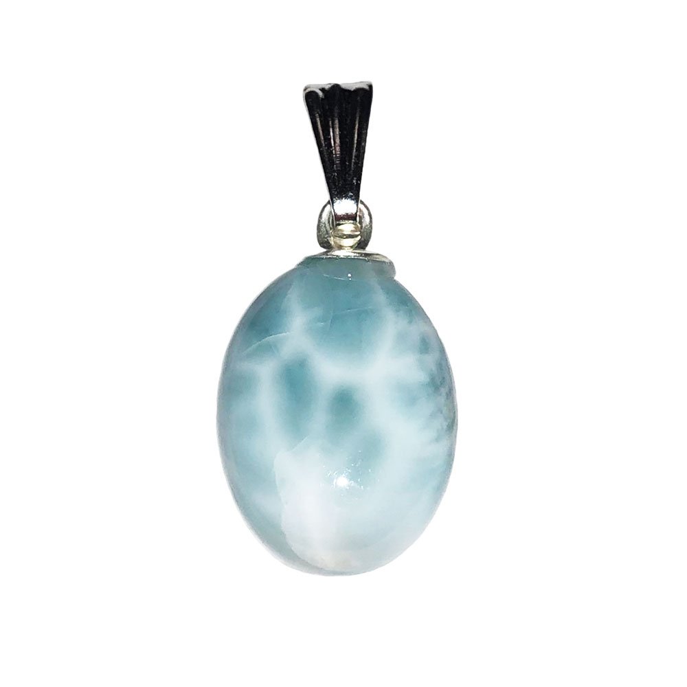 Ciondolo Larimar – Pietra piatta