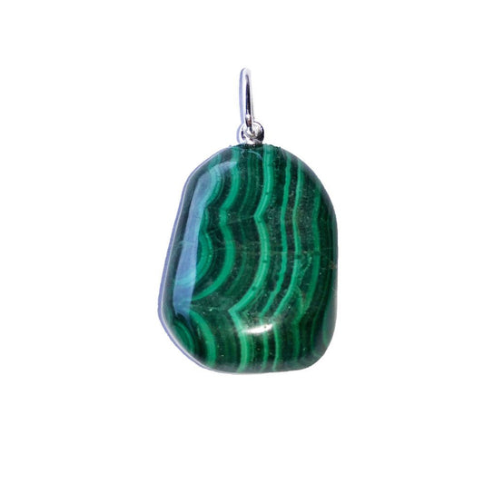 Ciondolo in Malachite – Pietra burattata