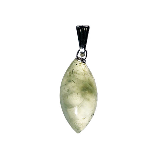 Ciondolo in prehnite – Pietra piatta