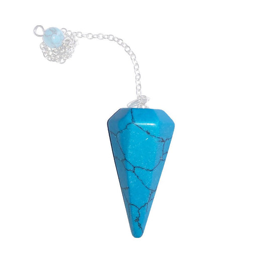 Pendolo di Howlite Blu – Esagonale