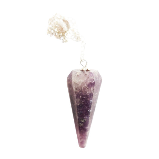 Pendolo di Lepidolite – Esagonale