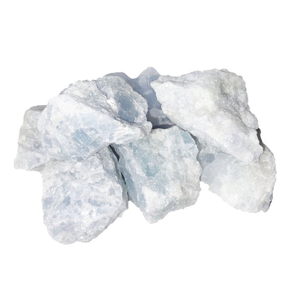 Pietra grezza di calcite blu