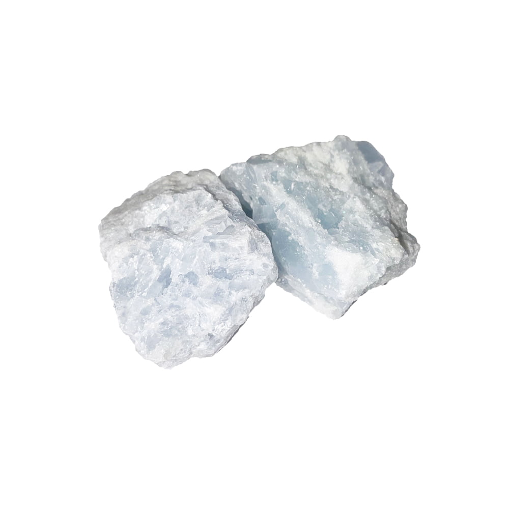 Pietra grezza di calcite blu