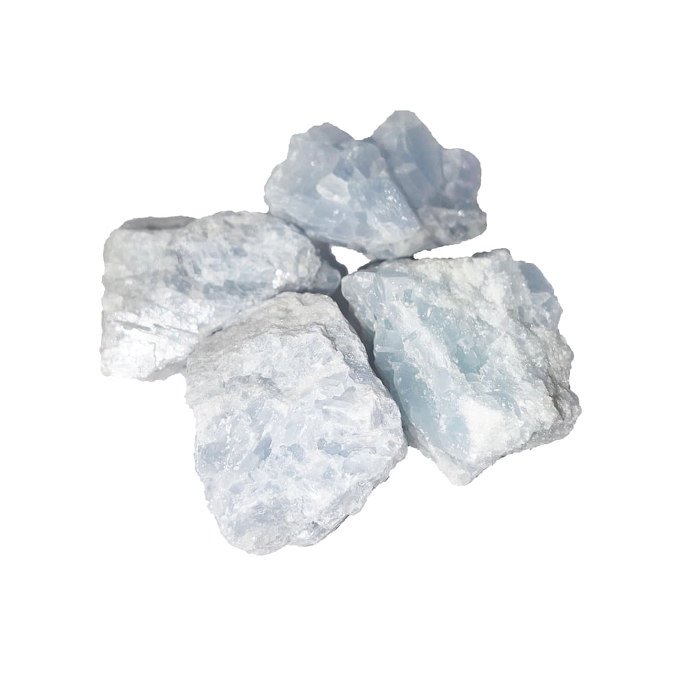 Pietra grezza di calcite blu