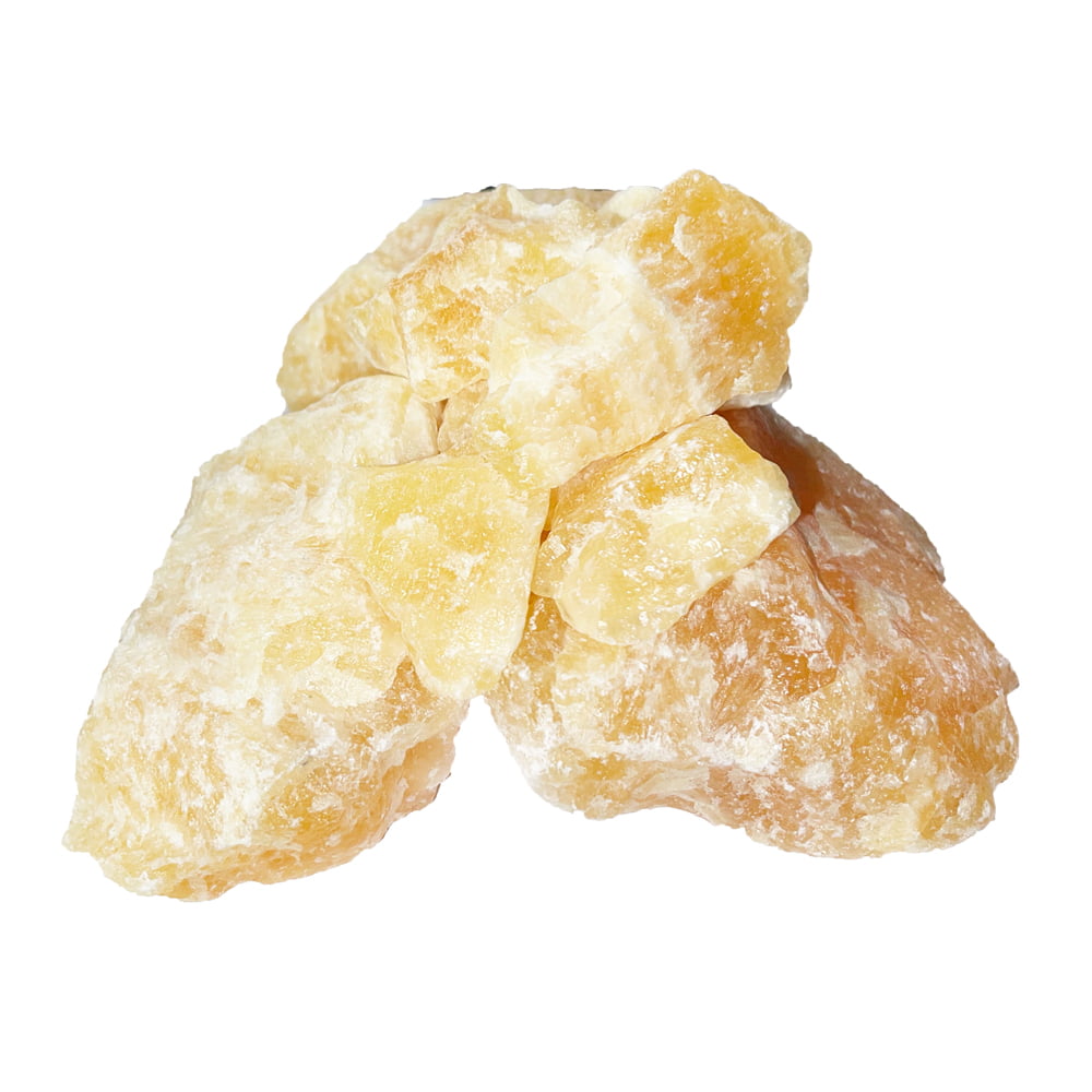 Pietra grezza di calcite arancione