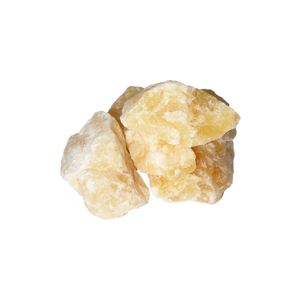 Pietra grezza di calcite arancione